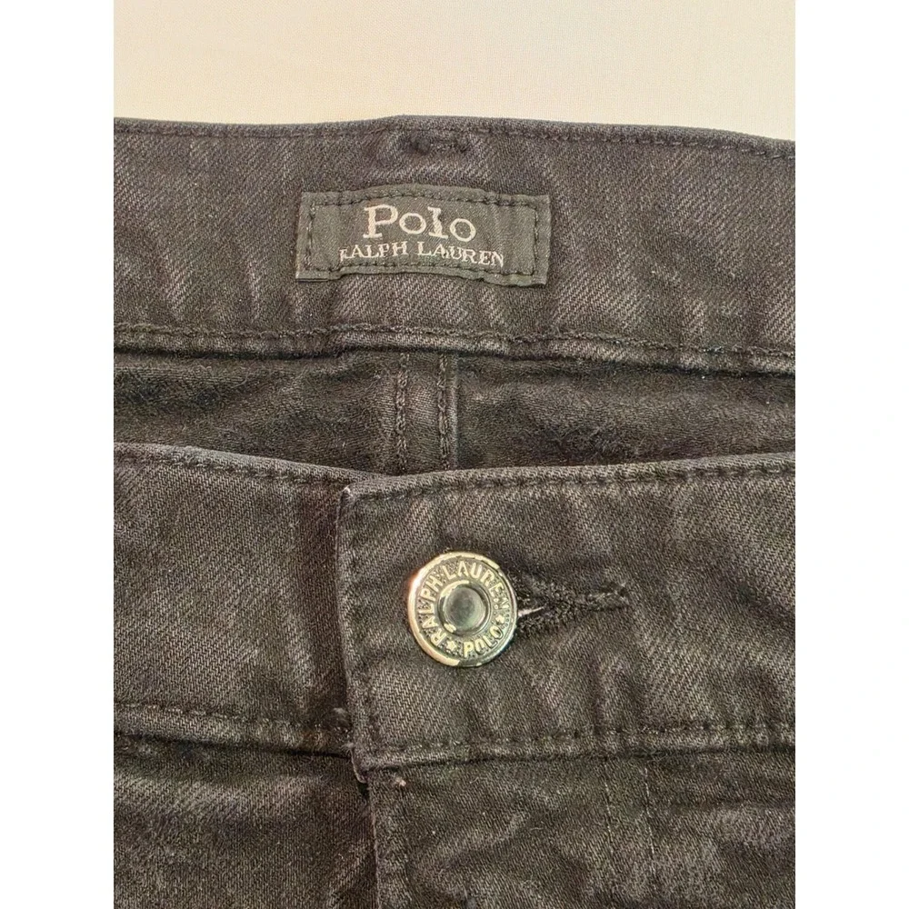 Polo Ralph Lauren Varick Slim Straight Jeans Black Mens 40x30 710726967001